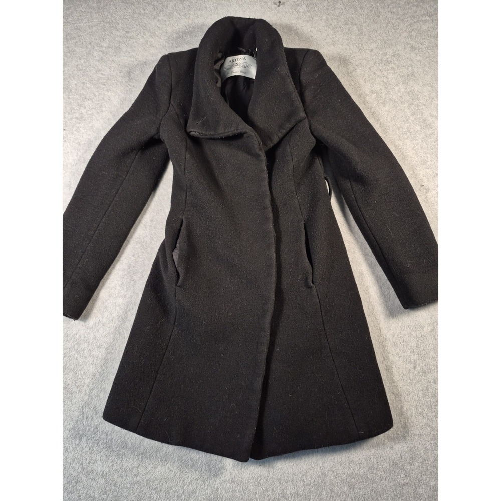 Aritzia Babaton Women The Connor Coat  Wool Blend Jacket No Belt Size‎ XXS